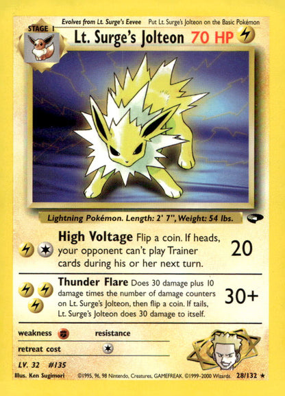 Lt. Surge's Jolteon G2 028/132 LP