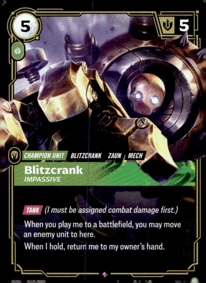 Blitzcrank, Impassive OGN 067/298 Rare NM