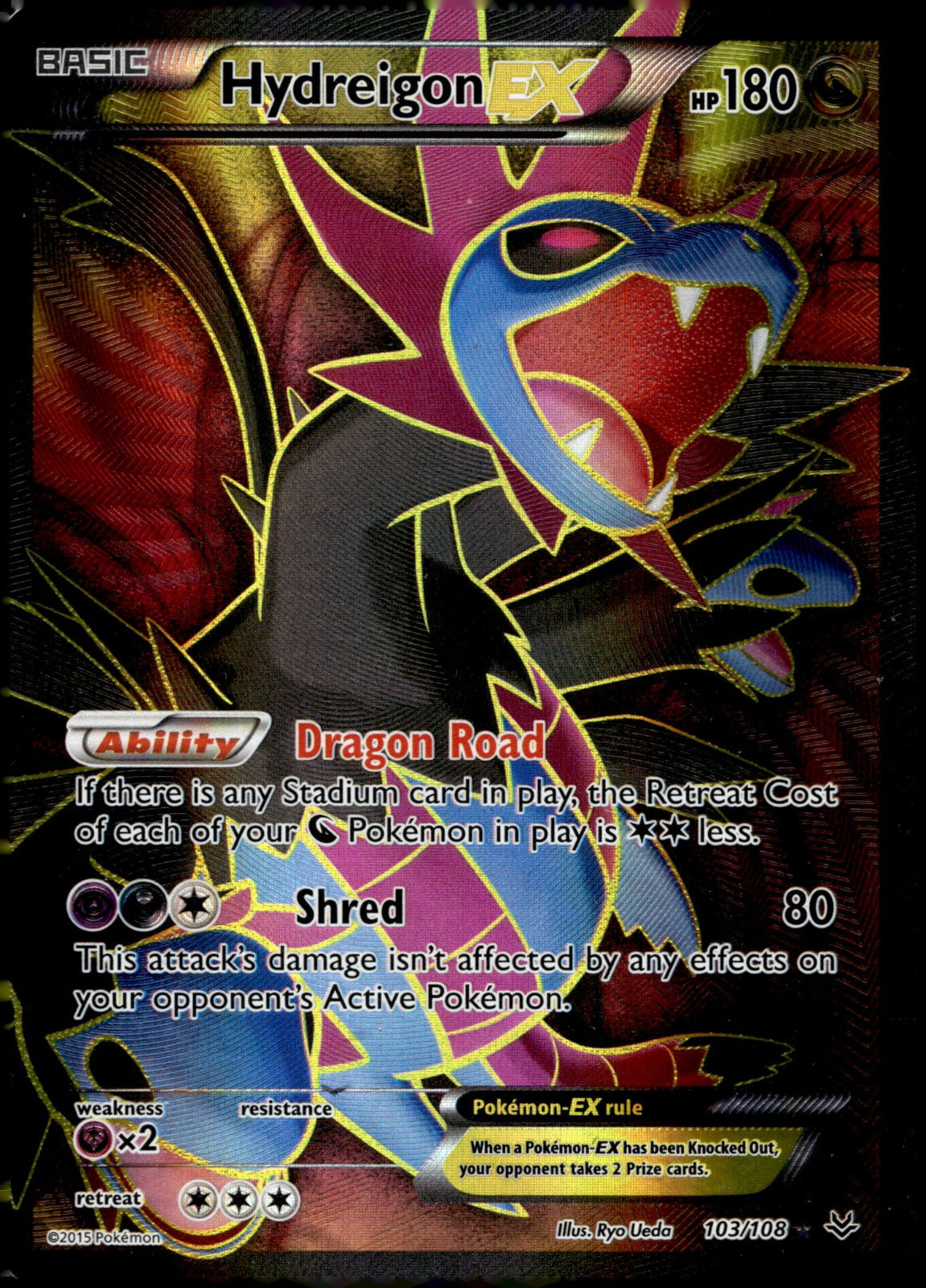 Hydreigon EX (103 Full Art) ROS 103/108 NM