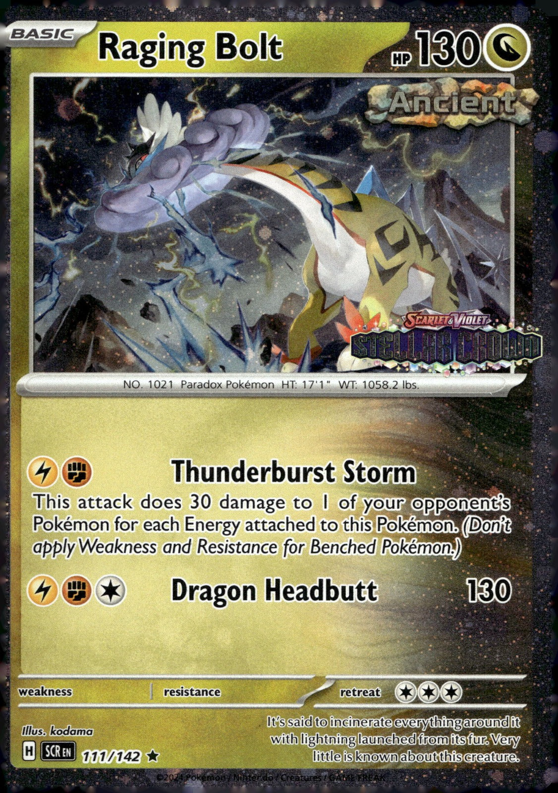 Raging Bolt (Cosmo Holo) (Best Buy) MCAP 111/142 NM