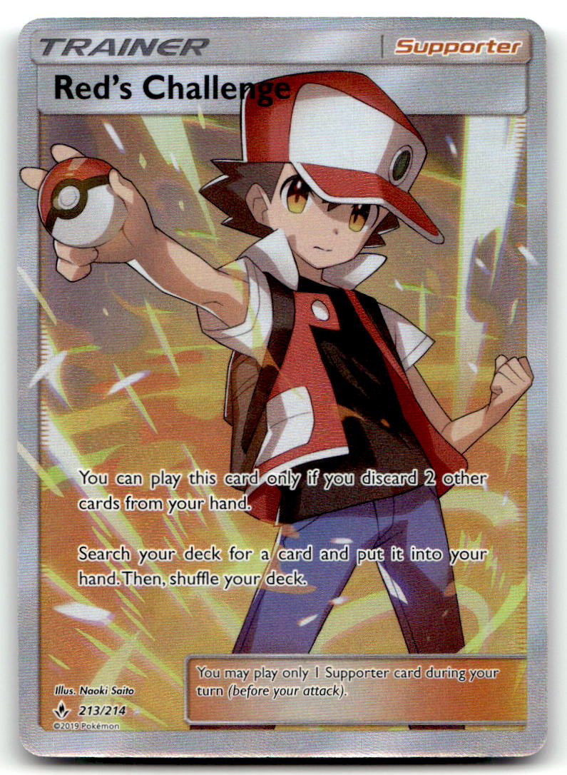 Red's Challenge (Full Art) SM10 213/214 NM