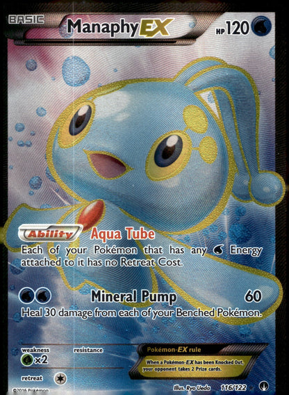 Manaphy EX (Full Art) BKP 116/122 NM