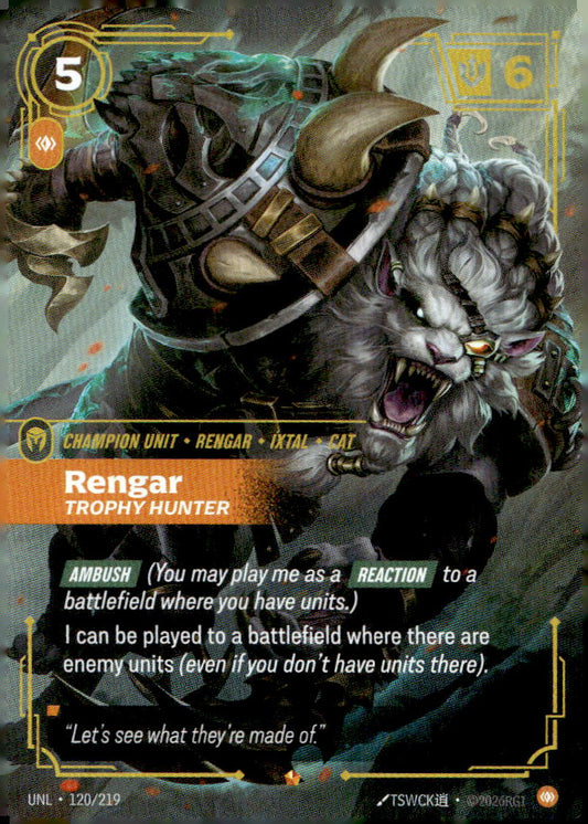 Rengar, Trophy Hunter OPP 120/219 Promo NM