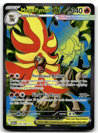 Mega Pyroar ex CRI 099/086 NM
