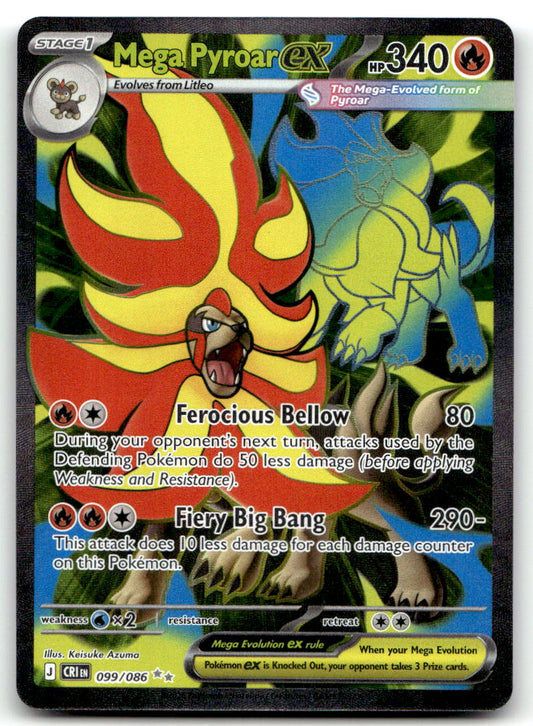 Mega Pyroar ex CRI 099/086 NM