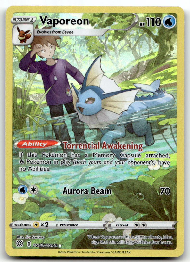 Vaporeon SWSH09:TG TG02/TG30 NM