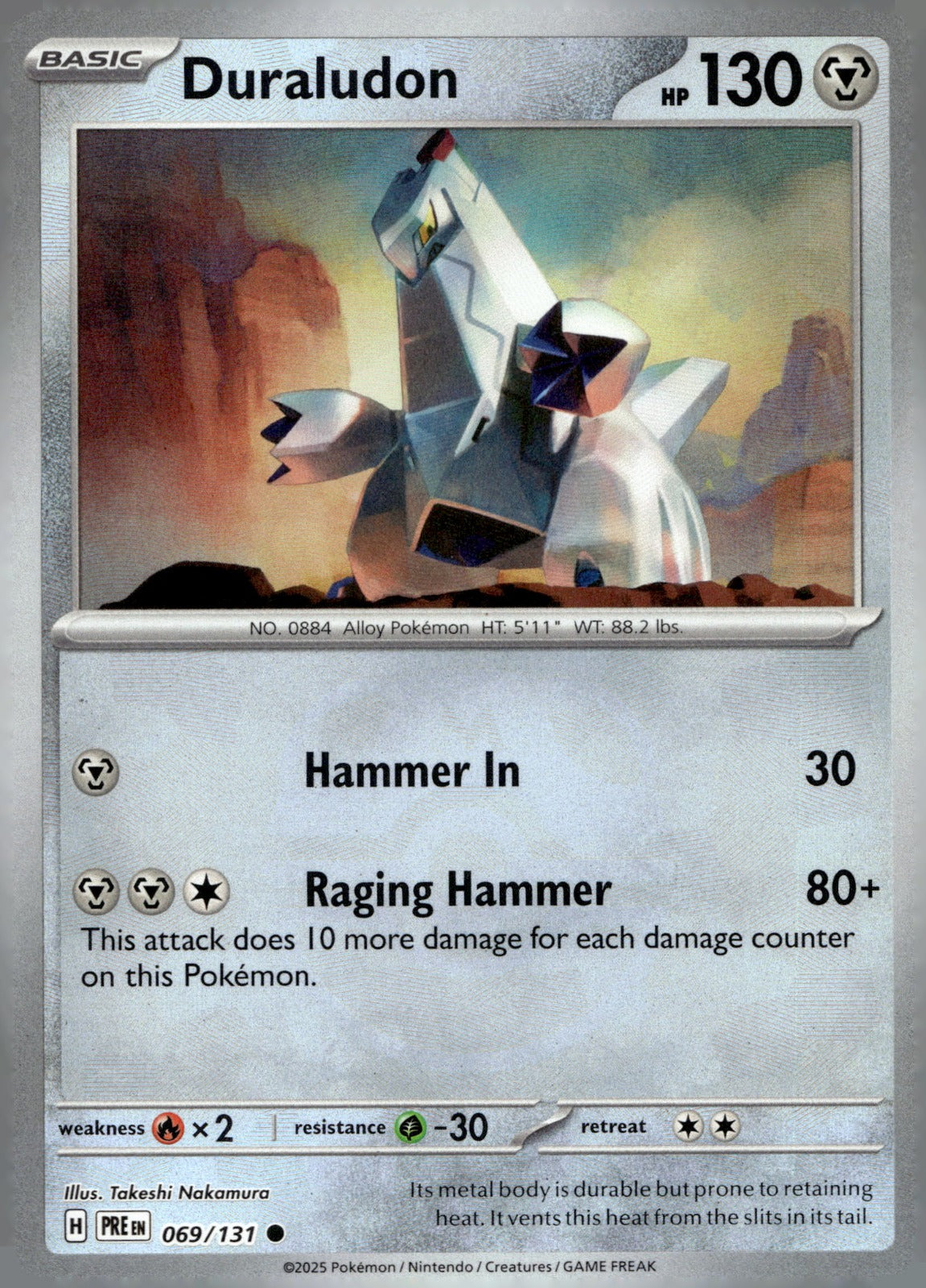 Duraludon (Master Ball Pattern) PRE 069/131 NM