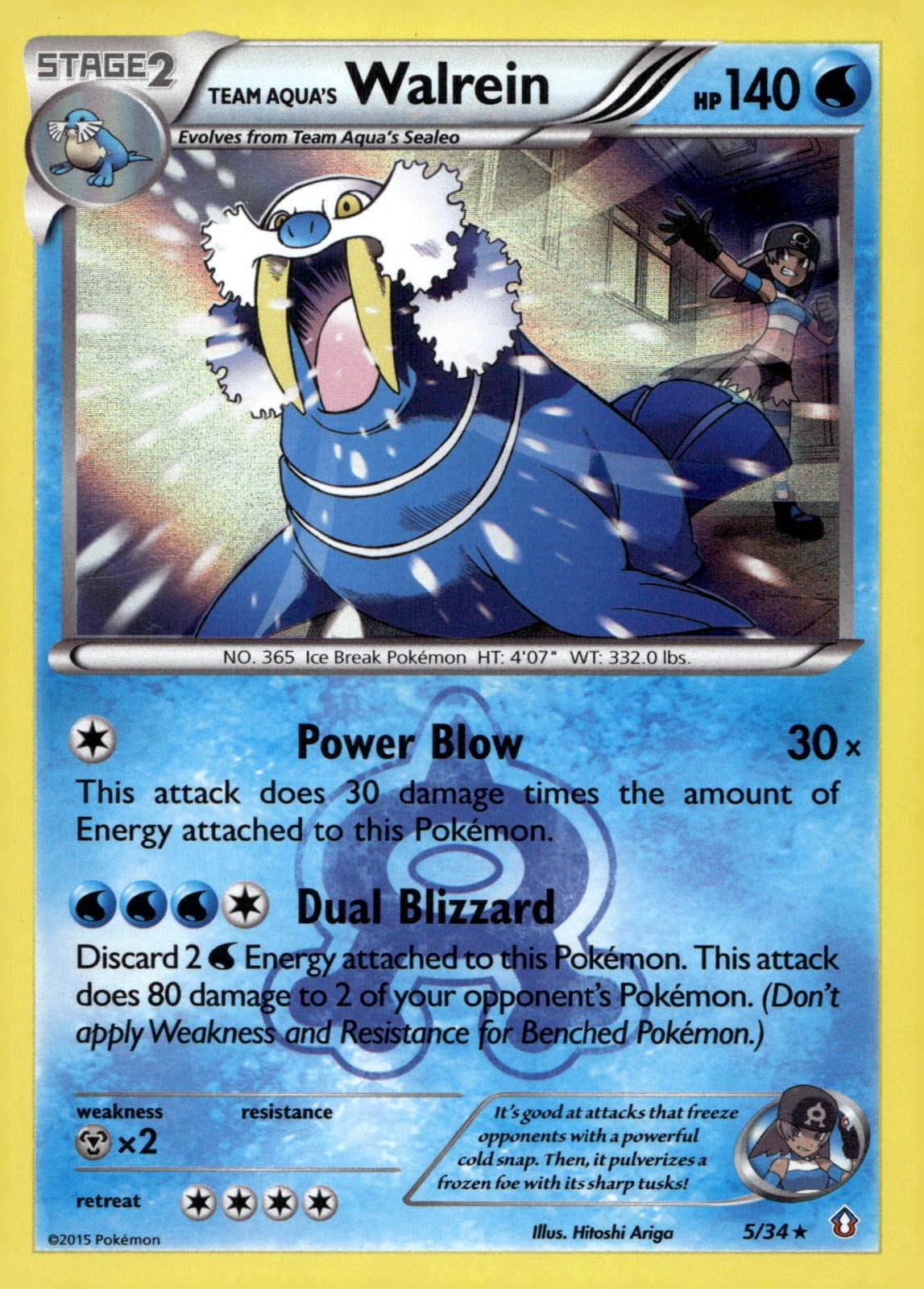 Team Aqua's Walrein DCR 5/34 LP