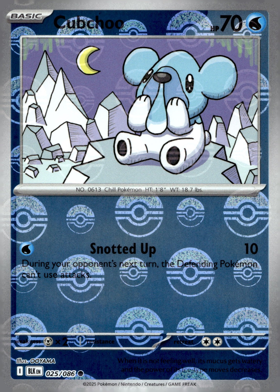 Cubchoo BLK 025/086 NM