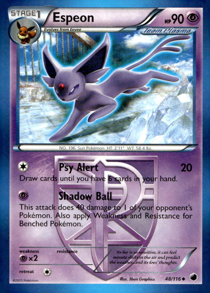 Espeon (Team Plasma) PLF 48/116 NM