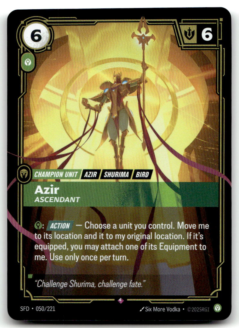 Azir - Ascendant SFD 050/221 Rare NM