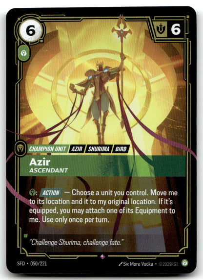 Azir - Ascendant SFD 050/221 Rare NM