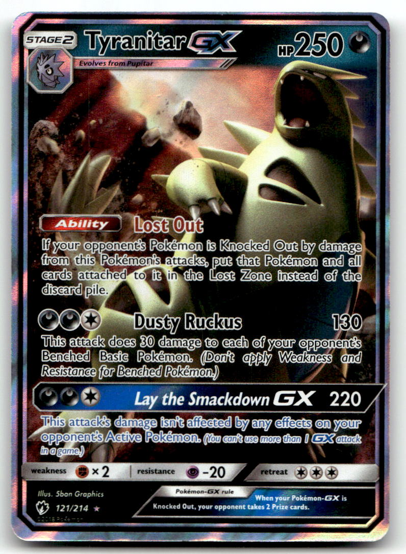 Tyranitar GX SM8 121/214 NM