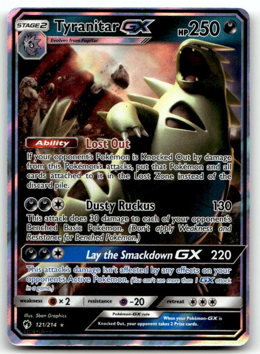 Tyranitar GX SM8 121/214 NM