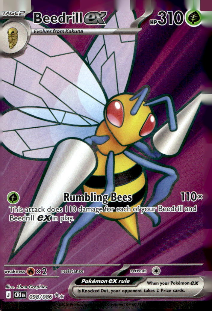 Beedrill ex CRI 098/086 NM