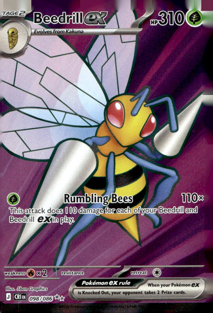 Beedrill ex CRI 098/086 NM