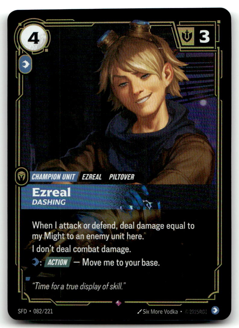 Ezreal - Dashing SFD 082/221 Rare NM