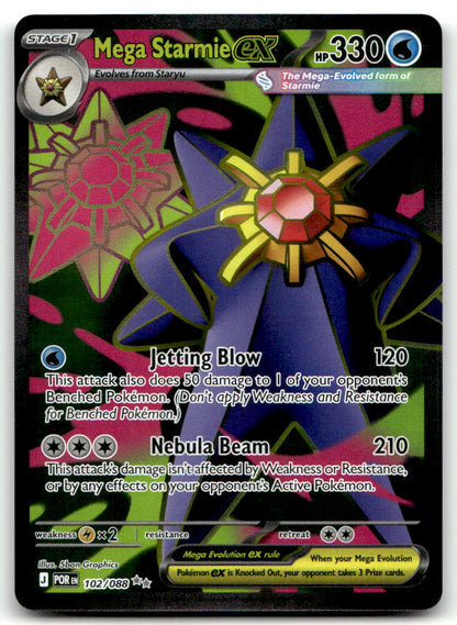 Mega Starmie ex POR 102/088 NM