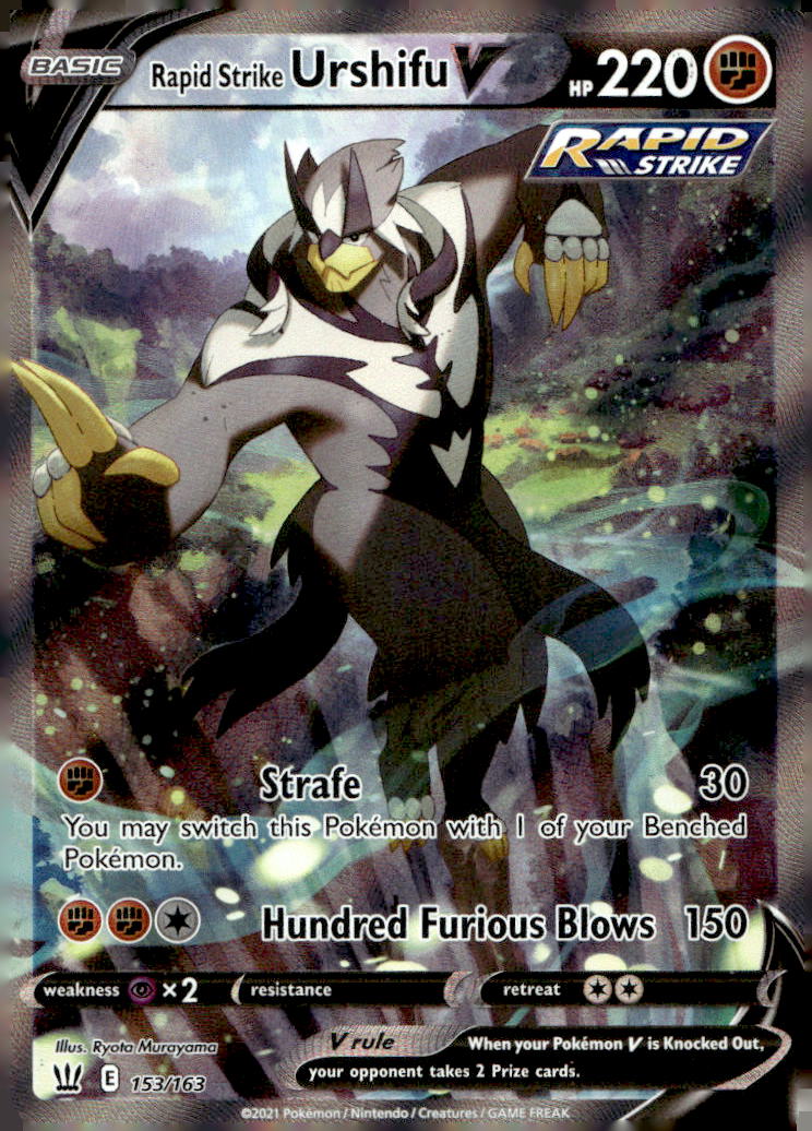 Rapid Strike Urshifu V (Alternate Full Art) SWSH05 153/163 LP