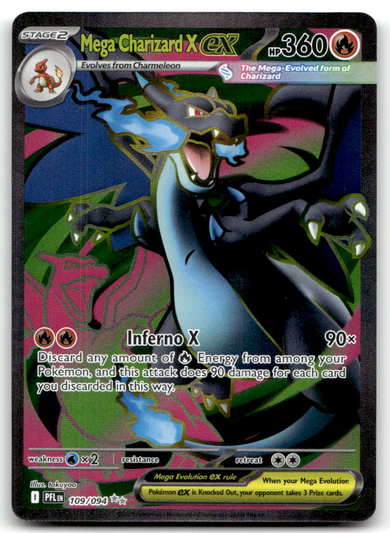 Mega Charizard X ex - PFL 109/094 NM