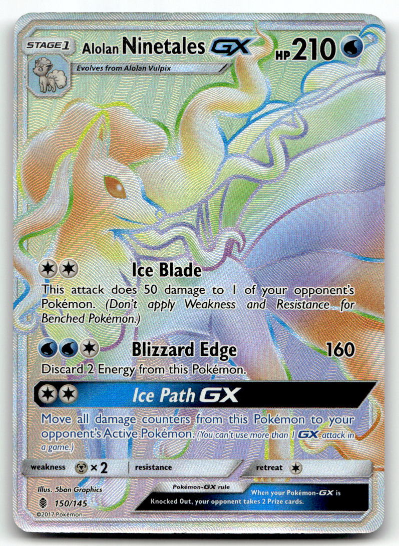 Alolan Ninetales GX (Secret) SM02 150/145 NM