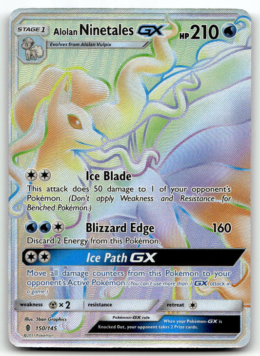 Alolan Ninetales GX (Secret) SM02 150/145 NM