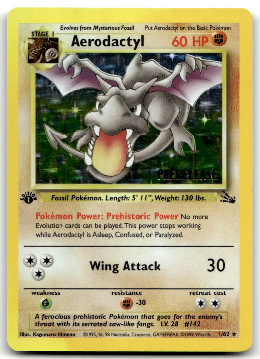 Aerodactyl (Prerelease) PR 01/62 MP