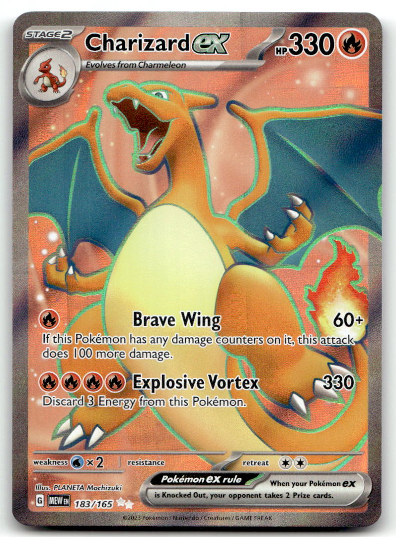 Charizard ex MEW 183/165 NM