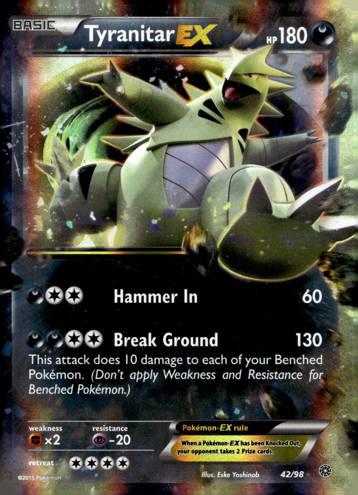 Tyranitar EX AOR 42/98 NM