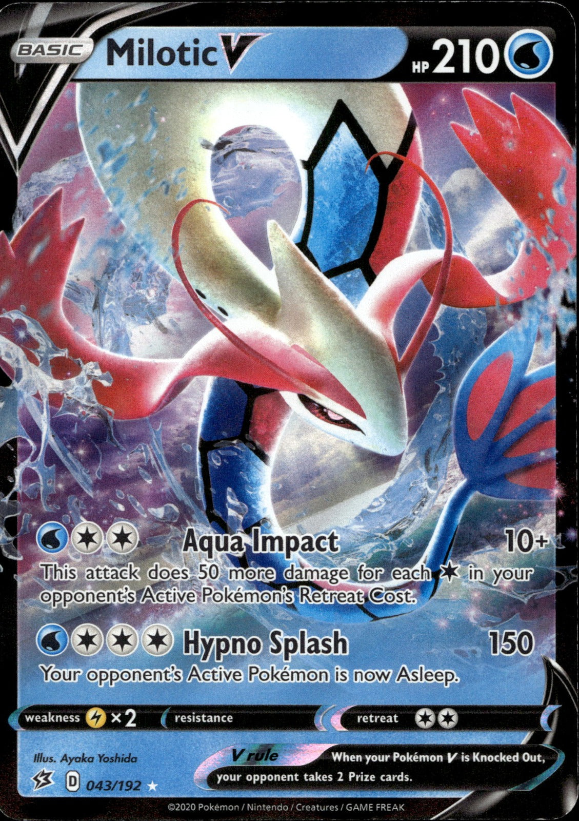 Milotic V SWSH02 043/192 NM