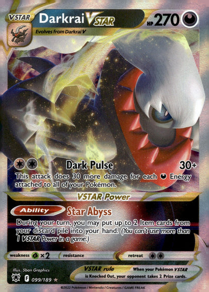 Darkrai VSTAR SWSH10 099/189 NM