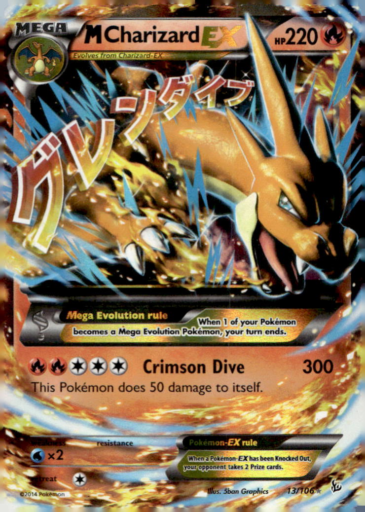 M Charizard EX EVO 13/108 NM