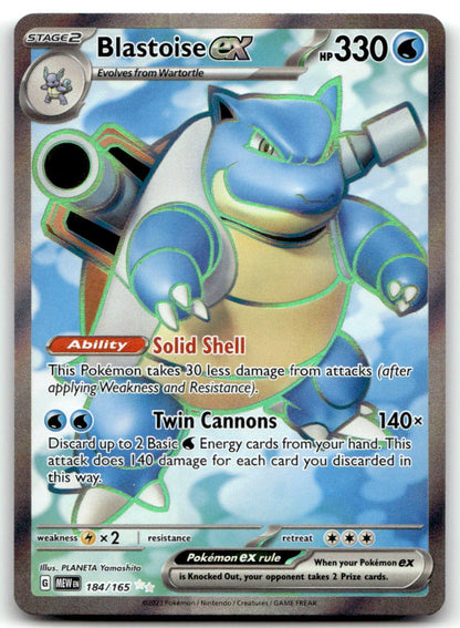 Blastoise ex MEW 184/165 NM