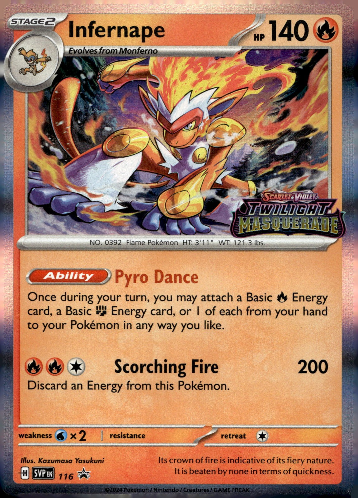 Infernape (Prerelease) [Staff] SVP 116 NM