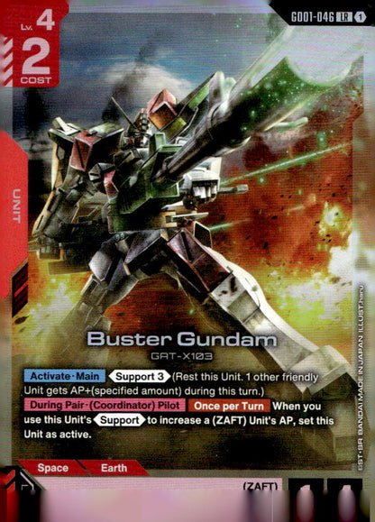 Buster Gundam Holo Legend Rare Newtype Rising GD01-046 NM