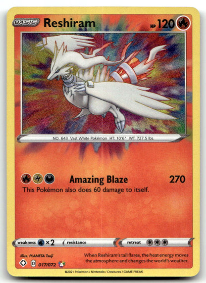 Reshiram SHF 017/072 NM