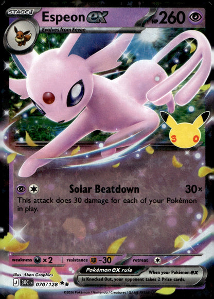Espeon ex 30C 070/128 NM