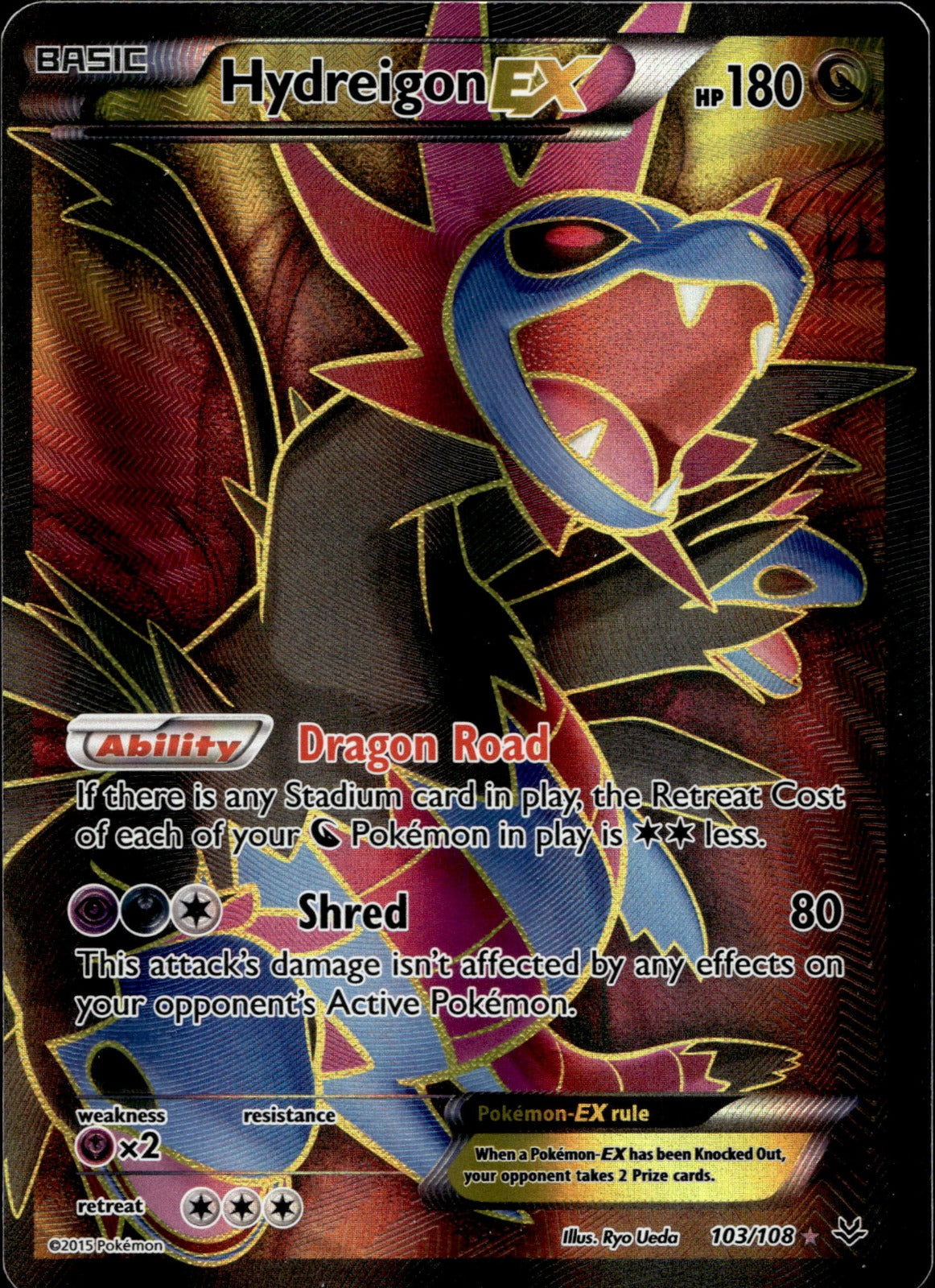 Hydreigon EX (103 Full Art) ROS 103/108 LP