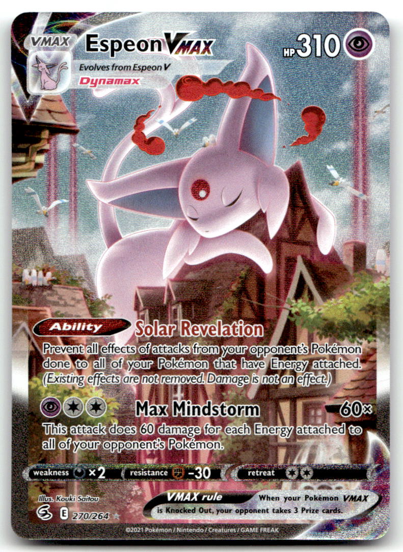 Espeon VMAX (Alternate Art Secret) SWSH08 270/264 NM