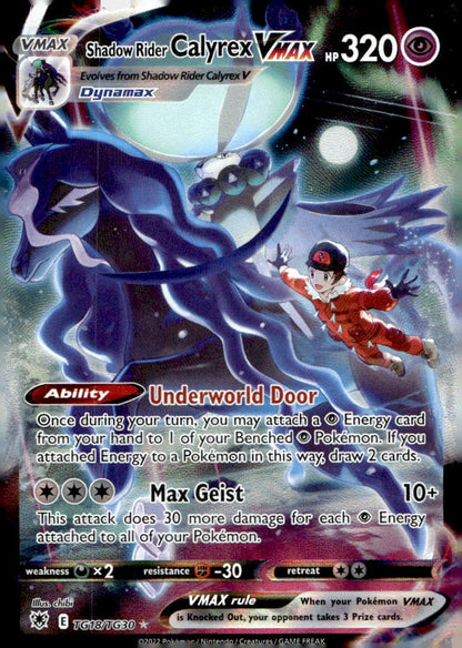 Shadow Rider Calyrex VMAX SWSH10:TG TG18/TG30 NM