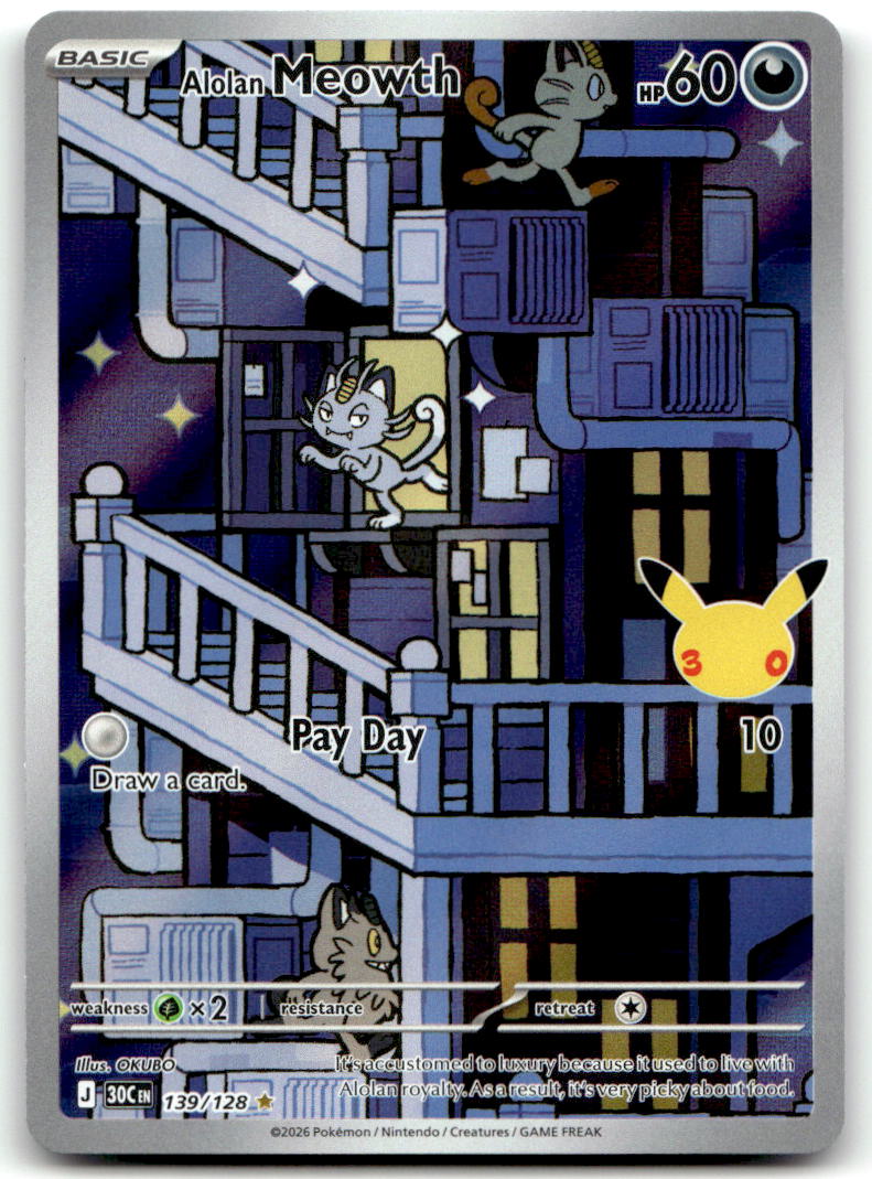 Alolan Meowth 30C 139/128 NM