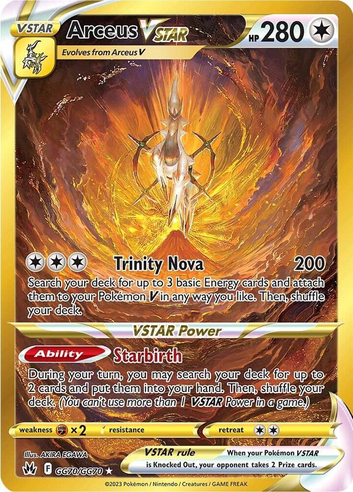 Arceus VSTAR (Secret) CRZ:GG GG70/GG70 NM