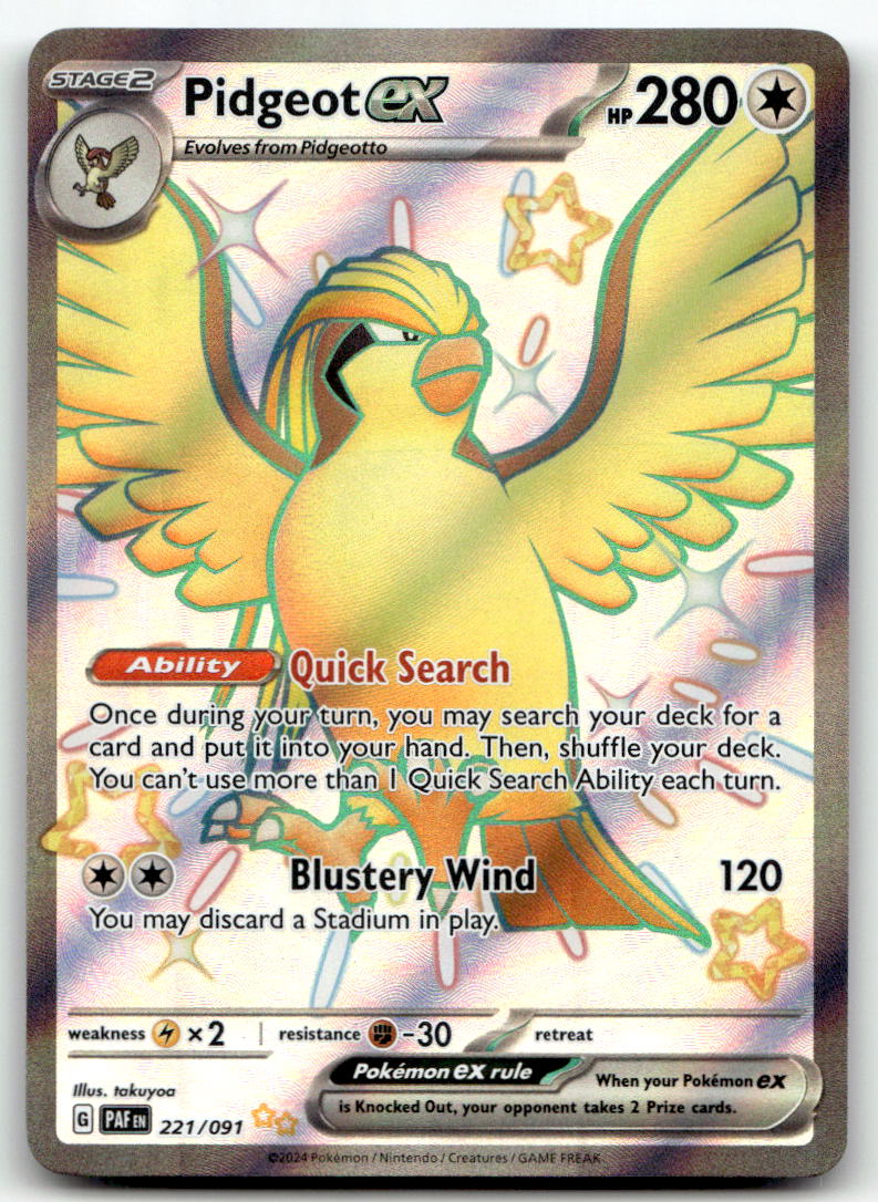 Pidgeot ex PAF 221/091 NM
