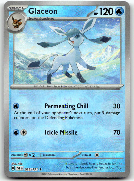 Glaceon (Master Ball Pattern) PRE 025/131 NM