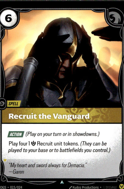 Recruit the Vanguard OGS 015/024 Uncommon NM
