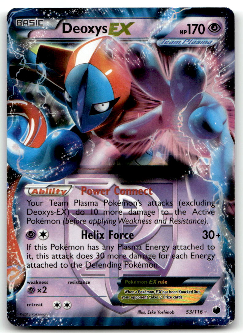 Deoxys EX (Team Plasma) PLF 53/116 MP