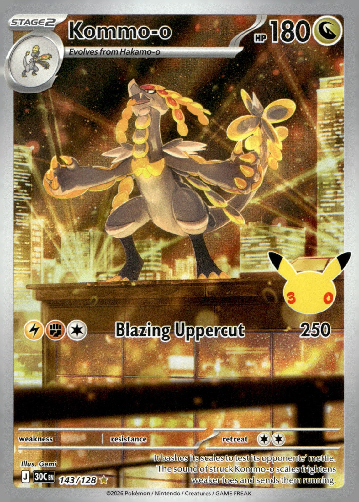 Kommo-o 30C 143/128 NM