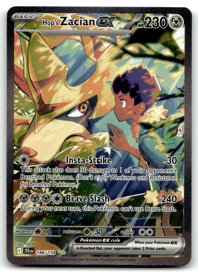 Hop's Zacian ex - JTG 186/159 NM