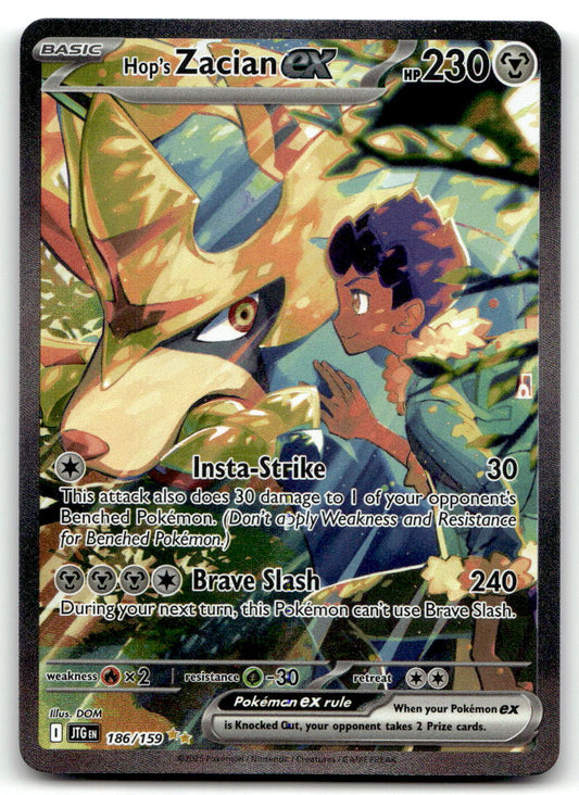 Hop's Zacian ex - JTG 186/159 NM