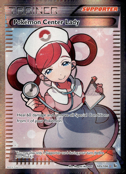 Pokemon Center Lady (105 Full Art) FLF 105/106 NM